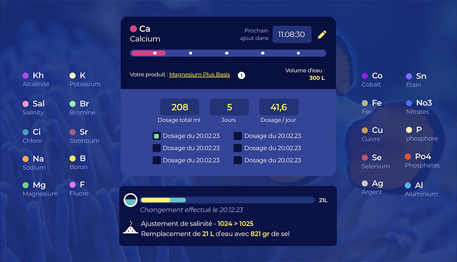 Calculateur d'ajouts et de salinité