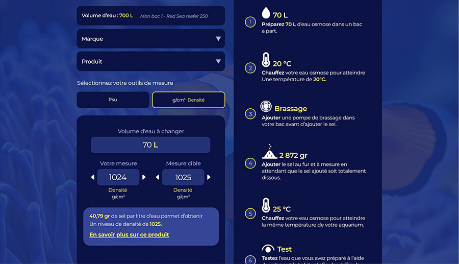 Calculer la salinité
